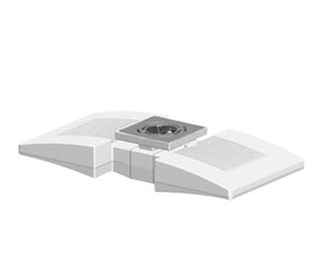 RAB CLED2X26YW/D10 2X26W LED Ceiling Light, 3000K Color Temperature (Warm), White Finish