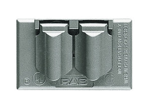 RAB CO1 Outlet Cover, Silver Gray