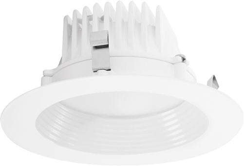 RAB DLED4R8YN/BAF 8W 4 inch LED Retrofit Downlight, 3500K, 535 Lumens, 85 CRI, With Baffle, White Finish