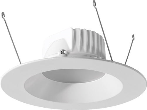 RAB DLED5R8Y 8W 5 inch LED Retrofit Downlight, 3000K (Warm), 535 Lumens, 85 CRI, Without Baffle, White Finish