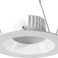 RAB DLED5R8Y/BAF 8W 5 inch LED Retrofit Downlight, 3000K (Warm), 535 Lumens, 85 CRI, With Baffle, White Finish