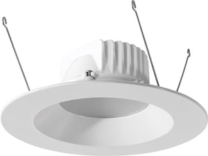 RAB DLED5R8YN 8W 5 inch LED Retrofit Downlight, 3500K, 556 Lumens, 86 CRI, Without Baffle, White Finish