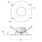 RAB DLED5R8YY/BAF 8W 5 inch LED Retrofit Downlight, 2700K, 523 Lumens, 84 CRI, With Baffle, White Finish