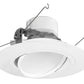 RAB DLED6AR14Y 14W 6" LED Round Retrofit Downlight, Adjustable Head, 3000K Color Temperature
