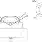 RAB DLED6R8YY 8W 6 inch LED Retrofit Downlight, 2700K, 539 Lumens, 84 CRI, Without Baffle, White Finish