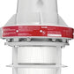 RAB EP124 300W Explosionproof Pendant with Die Cast Guard, 1 Hub Count, 1/2" Hub Size, Silver Gray Finish