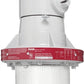 RAB EX12 300W Explosionproof Ceiling Fixture, 4 Hub Count, 1/2" H Hub Size, Silver Gray Finish