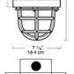 RAB EX124 300W Explosionproof Ceiling Fixture with Die Cast Guard, 4 Hub Count, 1/2" H Hub Size, Silver Gray Finish