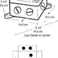 RAB EXJ Junction Box 8 Hubs 1/2" Blank Cover, Compatible with Explosionproof Fixture