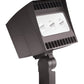 RAB EZLED78SFN/PC 78W Slipfitter  Mount LED Spotlight, 4000K (Neutral), 4630 Lumens, 82 CRI, 120V Button Photocell, 3H x 3V Beam Distribution, Bronze Finish
