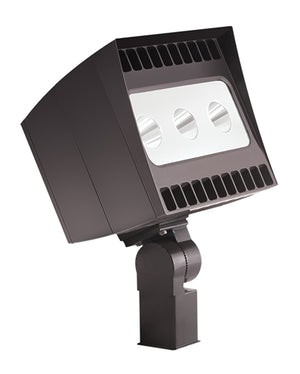 RAB EZLED78SFNB44/PC2 78W Slipfitter  Mount LED Spotlight, 4000K (Neutral), 5587 Lumens, 82 CRI, 277V Button Photocell, 4H x 4V Beam Distribution, Bronze Finish