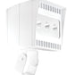 RAB EZLED78TNW/PCS 78W Trunnion Mount LED Spotlight, 4000K (Neutral), 4630 Lumens, 82 CRI, 120V Button Photocell, 3H x 3V Beam Distribution, White Finish