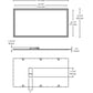RAB EZPAN2X4-40/D10/E2 40W 2' x 4' EZPAN Edgelit LED Panel with Emergency Battery Back-up, 5000K (Cool), 4731 Lumens, 81 CRI, 120-277V, Dimmable, White Finish