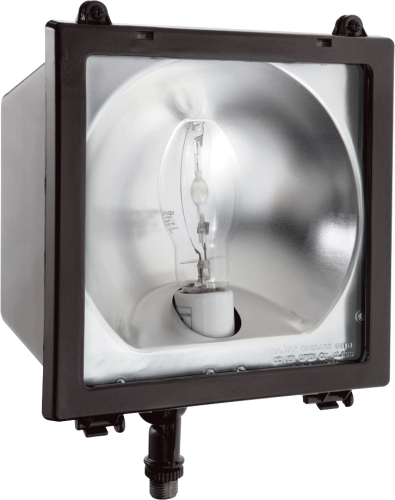 RAB EZSH100/PC EZ Flood Light 100W High Pressure Sodium Lamp 120V Bronze Color with Photocontrol