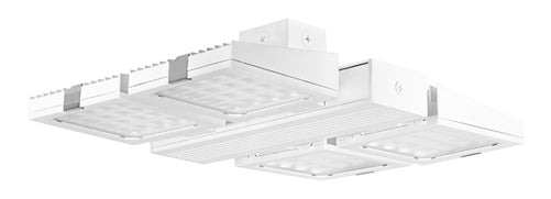 RAB FALCOR160NW 160W Falcor 4 Heads Fixture LED High Bay, No Photocell, 4000K (Neutral), 13766 Lumens, 74 CRI, 120-277V, Standard Operation, DLC Listed, White Finish