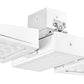 RAB FALCOR80NW 80W Falcor 2 Heads Fixture LED High Bay, No Photocell, 4000K (Neutral), 6678 Lumens, 75 CRI, 120-277V, Standard Operation, DLC Listed, White Finish