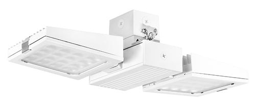 RAB FALCOR80NW 80W Falcor 2 Heads Fixture LED High Bay, No Photocell, 4000K (Neutral), 6678 Lumens, 75 CRI, 120-277V, Standard Operation, DLC Listed, White Finish