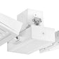 RAB FALCORA80NW 80W Falcor Aisle 2 Heads Fixture LED High Bay, No Photocell, 4000K (Neutral), 6421 Lumens, 75 CRI, 120-277V, Standard Operation, Not DLC Listed, White Finish