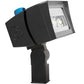 RAB FFLED120SFN/480/D10/PCT4 120W LED Floodlight, Slipfitter Mount, 480V 3PIN Twistlock Photocell, 4000K (Neutral), 16598 Lumens, 75 CRI, 480V, 7H x 6V Beam Distribution, Dimmable, DLC Premium Listed, Standard Operation, Bronze Finish