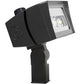 RAB FFLED120TN/D10/7PR 120W LED Floodlight, Trunnion Mount, No Photocell, 4000K (Neutral), 16149 Lumens, 75 CRI, 120-277V, 7H x 6V Beam Distribution, Dimmable, DLC Premium Listed, 7PIN Receptacle, Bronze Finish