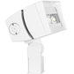 RAB FFLED120TW/D10/SP 120W LED Floodlight, Trunnion Mount, No Photocell, 5000K (Cool), 16106 Lumens, 75 CRI, 120-277V, 7H x 6V Beam Distribution, Dimmable, DLC Premium Listed, 10KV Surge Protector, White Finish