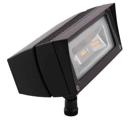RAB FFLED18/PCS Floodlight 22W LED Lamp, 5100K Cool White Bronze Finish with Swivel Photocell