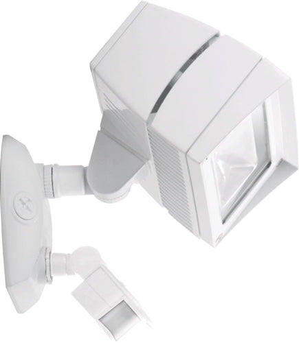 RAB FFLED18MSW LED LFLOOD 18W with Mini Sensor, 5000K Color Temperature, White Finish