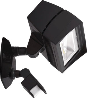 RAB FFLED18YMS LED LFLOOD 18W with Mini Sensor, 3000K Color Temperature, Bronze Finish