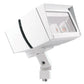 RAB FFLED39W 39W Arm Mount LED Floodlight, No Photocell, 5000K (Cool), 4596 Lumens, 65 CRI, 7H x 6V Beam Distribution, Standard Operation, White Finish