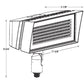 RAB FFLEDM 52W Knuckle Mount LED Floodlight, 4000K/5000K , 8138-10813 Lumens, 82 CRI, Standard Operation, Bronze Finish
