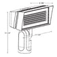 RAB FFLEDMSF 52W Slipfitter Mount LED Floodlight, 4000K/5000K, 8138-10813 Lumens, 82 CRI, Bronze Finish