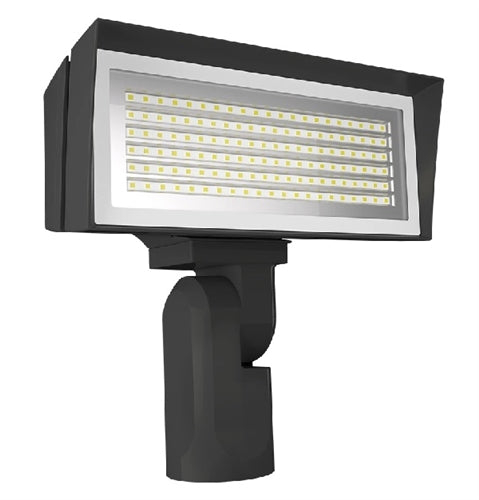 RAB FFLEDMSF/PCU 52W Slipfitter Mount LED Floodlight, 4000K/5000K, 8138-10813 Lumens, 82 CRI, Bronze Finish with Photocell