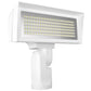 RAB FFLEDMYSFW 52W Slipfitter Mount LED Floodlight, 3000K (Warm), 7467/9758 Lumens, 82 CRI, Standard Operation, White Finish