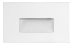 RAB FSLEDH3YW/120 3W LED Steplight Recessed, 3000K (Warm), 88 Lumens, 82 CRI, 120V, Horizontal Model, White Finish