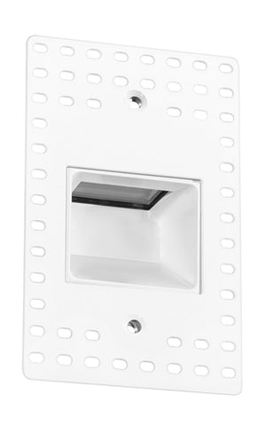 RAB FSLEDV3Y/120/TL 3W LED Steplight Recessed, 3000K (Warm), 38 Lumens, 82 CRI, 120V, Vertical Model, Trimless, Bronze Finish