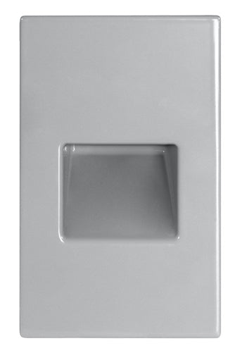 RAB FSLEDV3YS/120 3W LED Steplight Recessed, 3000K (Warm), 57 Lumens, 82 CRI, 120V, Vertical Model, Silver Finish