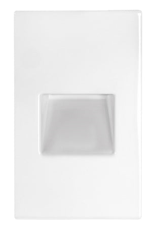 RAB FSLEDV3YYW/120 3W LED Steplight Recessed, 2700K (Residential Warm), 85 Lumens, 80 CRI, 120V, Vertical Model, White Finish