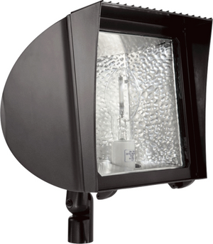 RAB FX150/PC FlexFlood Light Swivel Mount 150W High Pressure Sodium Lamp 120V Bronze Color with Photocontrol