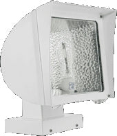 RAB FX150XW/PC FlexFlood Light Wall Mount 150W High Pressure Sodium Lamp 120V White Color with Photocontrol