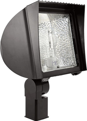 RAB FXF84SFQT/PC2 84W Slipfitter Mount Compact Fluorescent Floodlight, Button Photocell 277V, 6400 Lumens, Bronze Finish