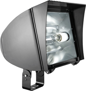 RAB FXL250TQT/PC FlexFlood XL Flood Light Trunnion Mount 250W High Pressure Sodium Lamp 120V-277V Bronze Color with Photocontrol