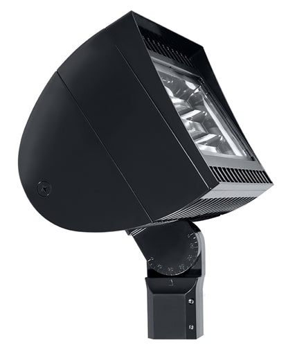 RAB FXLED200SFN/PCS2 200W Slipfitter Mount LED Floodlight, 4000K (Neutral), 277V Swivel Photocell, 25295 Lumens, 82 CRI, 277V, 7H x 6V Beam Distribution, Standard Operation, DLC Listed, Bronze Finish