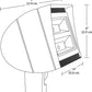 RAB FXLED78SFNW 78W Slipfitter Mount LED Floodlight, 4000K (Neutral), 6734 Lumens, 81 CRI, Standard Operation, White Finish
