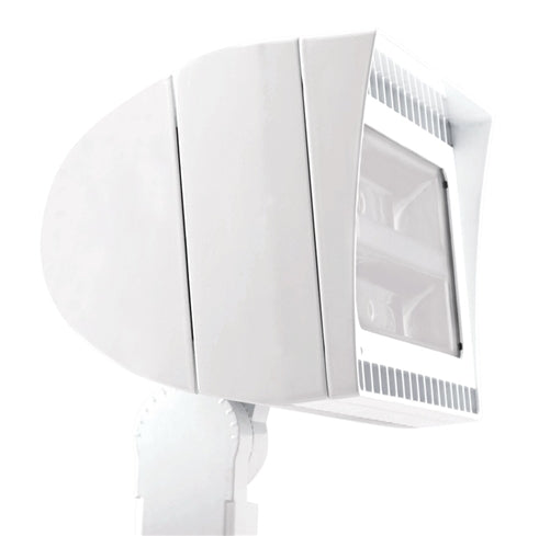 RAB FXLED78SFW 78W Slipfitter Mount LED Floodlight, 5100K (Cool), 7597 Lumens, 67 CRI, Standard Operation, White Finish