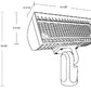 RAB FXLEDSSF/480 Slipfitter Mount LED Floodlight, 4000K/5000K, 10563-22727 Lumens, 80 CRI, 480V, Bronze Finish