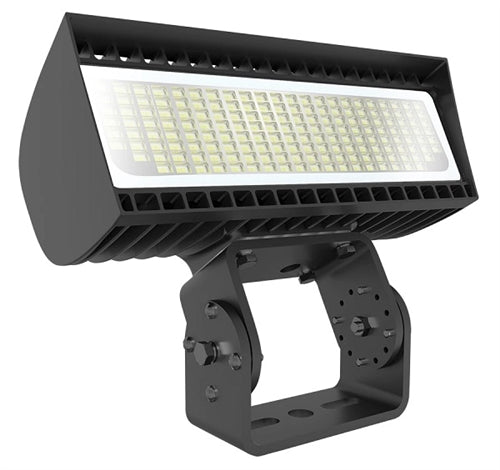 RAB FXLEDST Field Adjustable Light Output 168W/132W/97W/69W, Trunnion Mount LED Floodlight, 4000/5000K, 120-277V, Bronze Finish