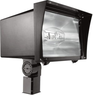 RAB FZS250SFQT Floodzilla Flood Light Slipfitter Mount 250W High Pressure Sodium Lamp 120V-277V Bronze Color