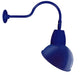 RAB GN1LED13NADBL 13W LED Gooseneck Dome Shade with 24" Goose Arm, 4000K Color Temperature (Neutral), Flood Reflector, 15" Angled Dome Shade, Royal Blue Finish