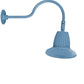 RAB GN1LED13NRST11LB 13W LED Gooseneck Straight Shade with 24" Goose Arm, 4000K (Neutral), Rectangular Reflector, 11" Straight Shade, Light Blue Finish