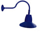 RAB GN1LED13NRSTBL 13W LED Gooseneck Straight Shade with 24" Goose Arm, 4000K (Neutral), Rectangular Reflector, 15" Straight Shade, Royal Blue Finish